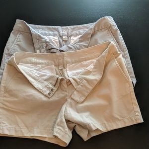 Loft shorts size 6 khaki and gray